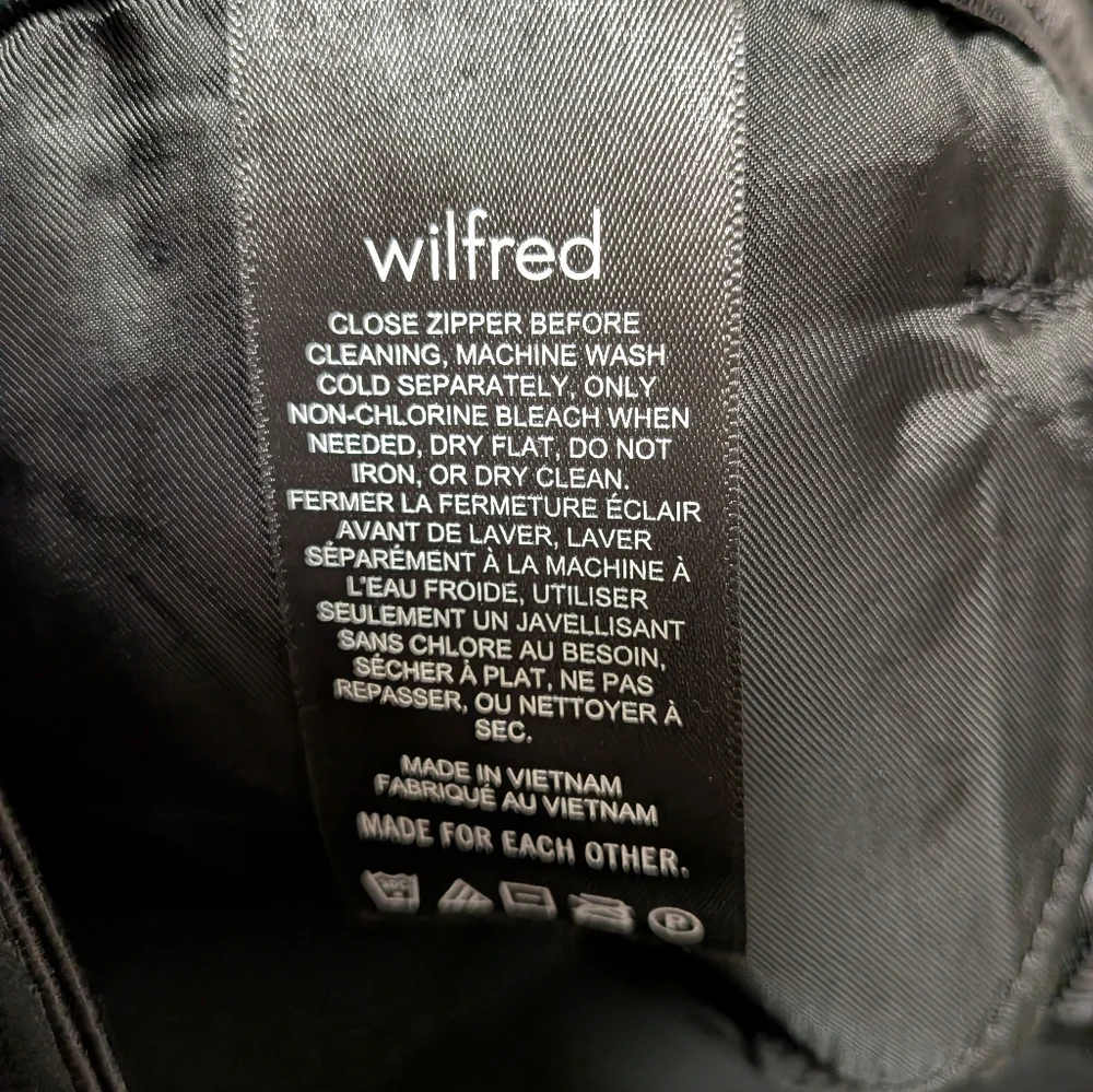 Aritzia Wilfred Melina Vegan Leather Pants - Black - Size 6